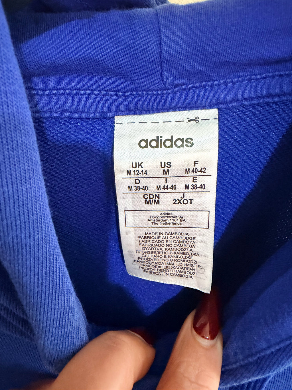 Felpa Adidas Con Cappuccio Taglia M