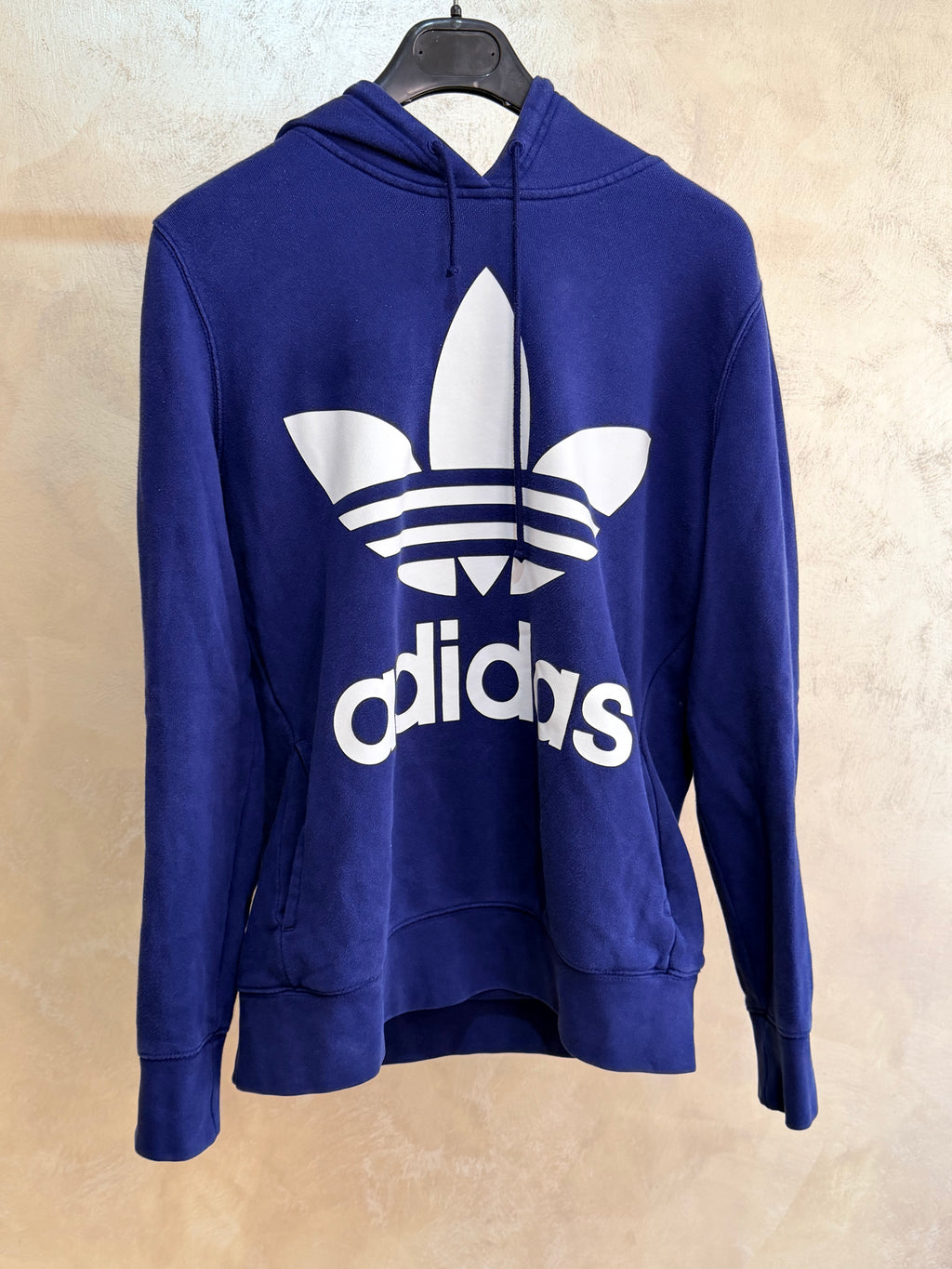 Felpa Adidas Con Cappuccio Blu Scura S
