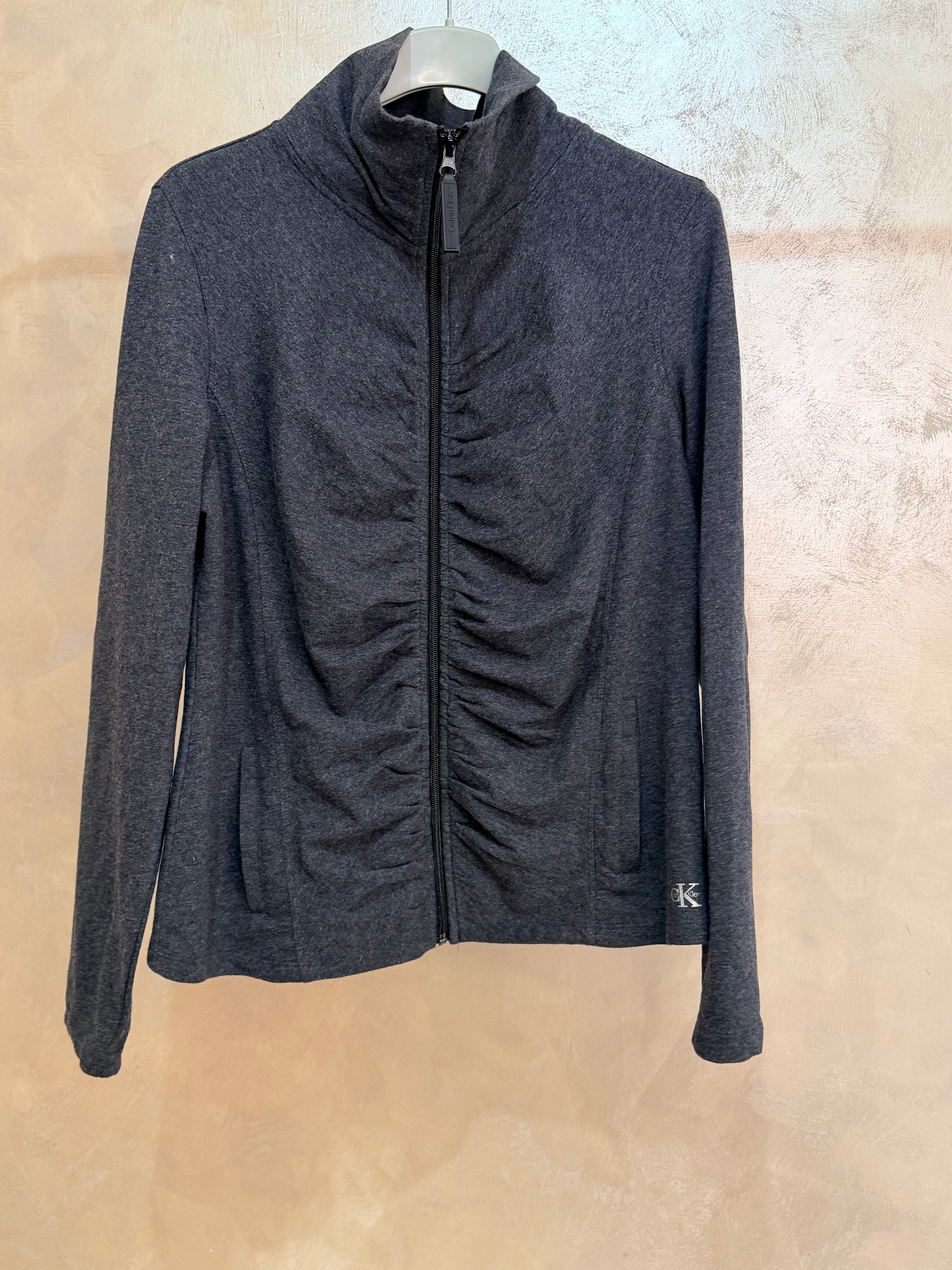 Felpa Calvin Klein Zip Grigia L