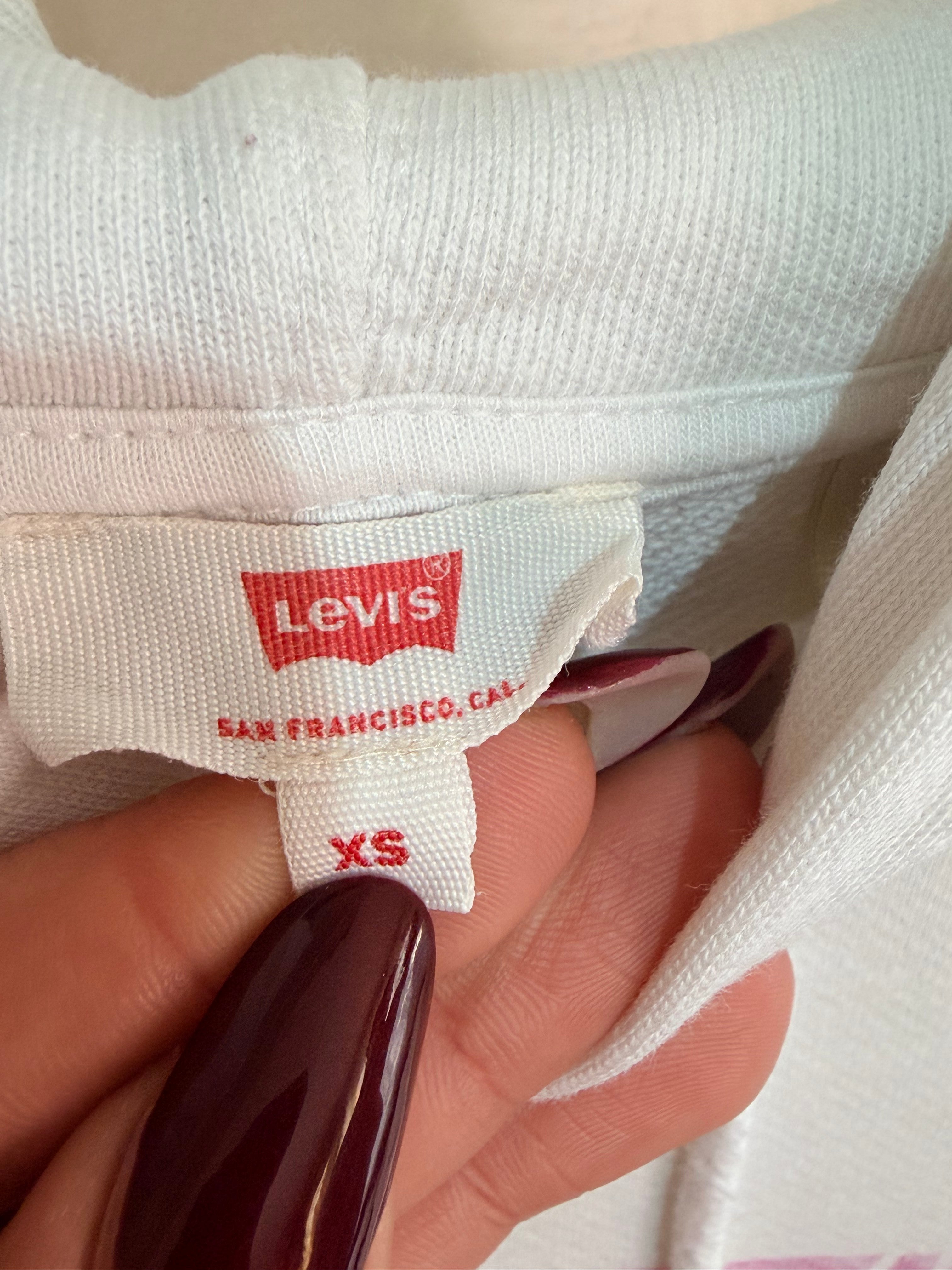 Felpa Levis Con Cappuccio Rosa