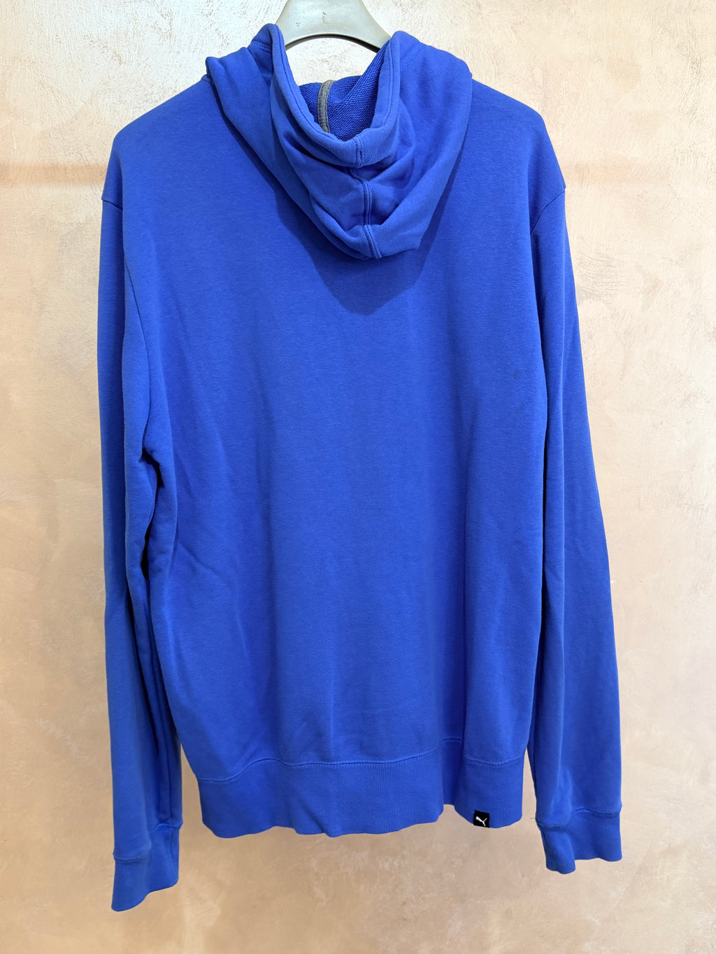 Felpa Puma Con Zip e Cappuccio Blu M
