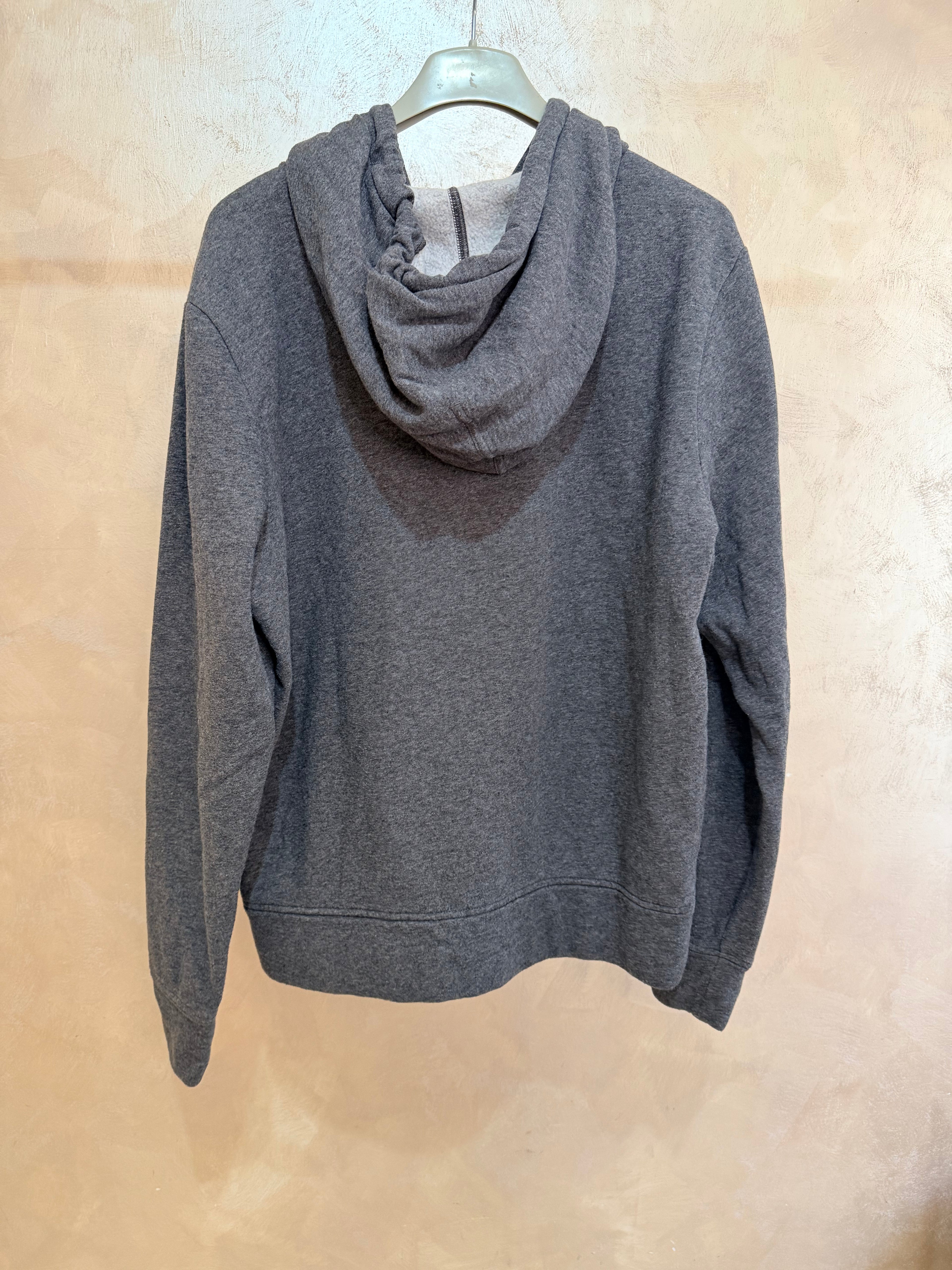 Felpa Under Armour Con Zip e Cappuccio Grigia L