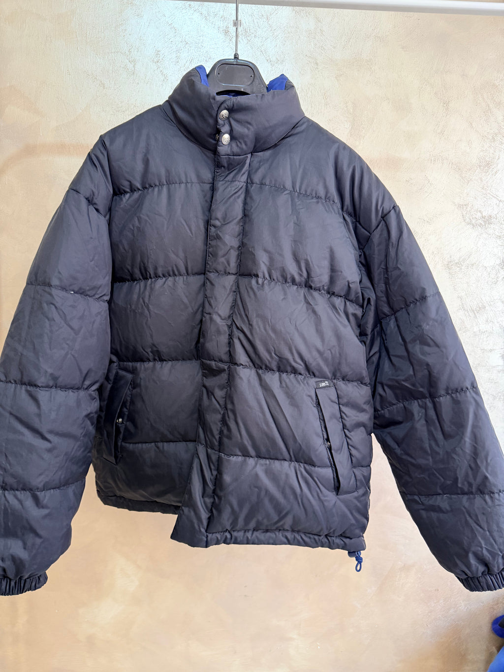 Giacca Lee Reversibile Nera/Blu Taglia S Over