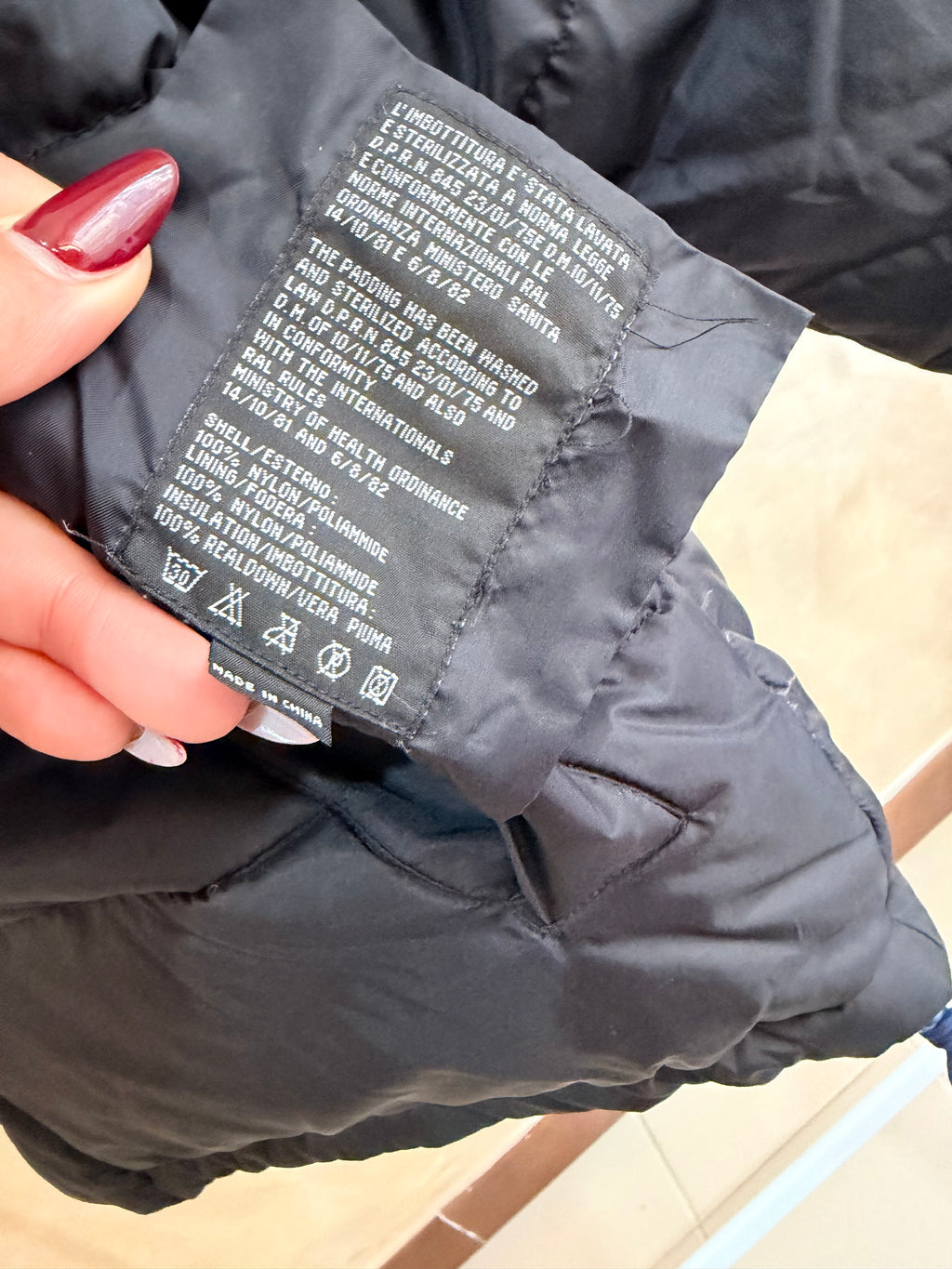 Giacca Lee Reversibile Nera/Blu Taglia S Over