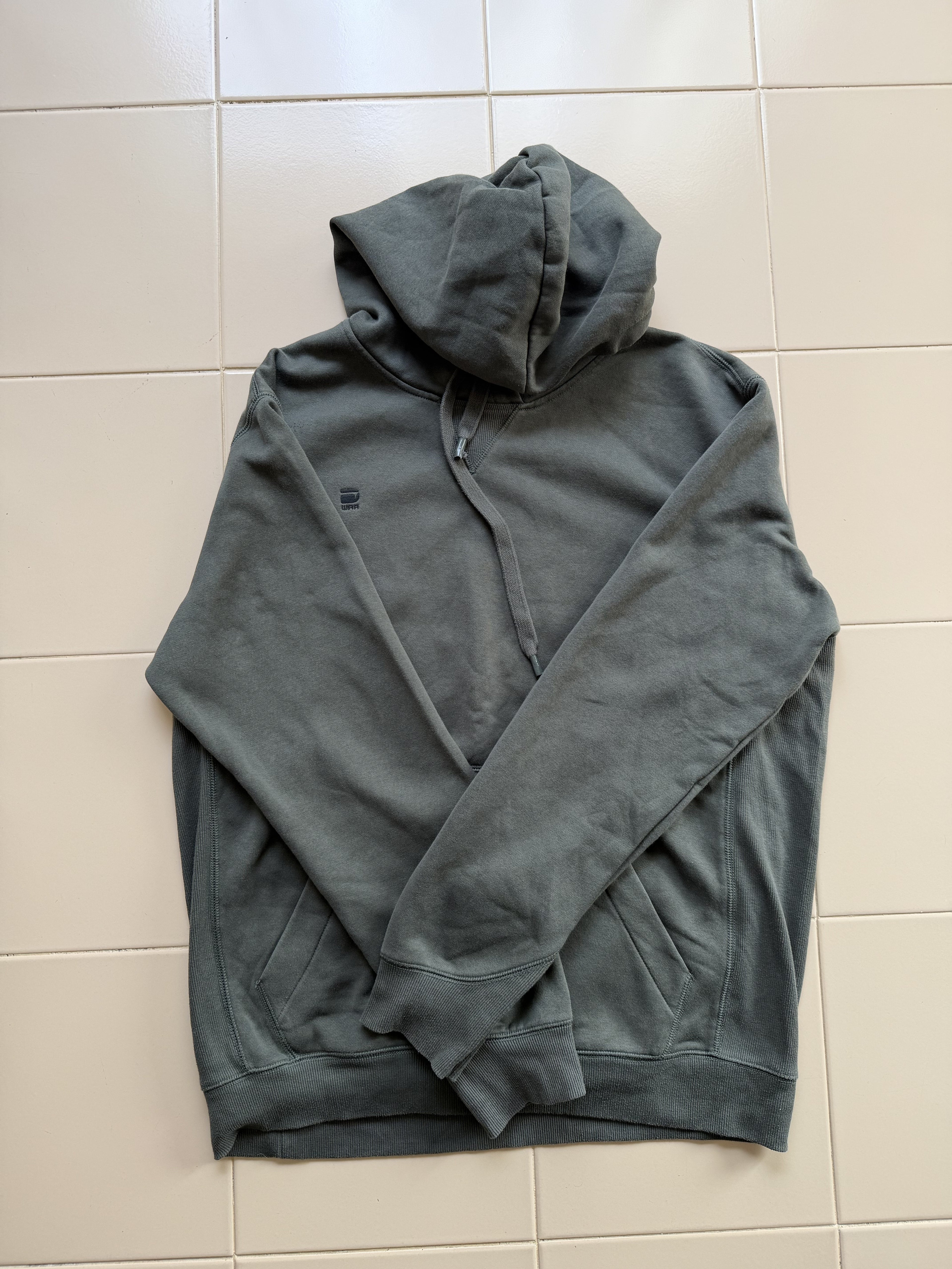 Felpa Con Cappuccio Raw G-Star Taglia XL Grigia