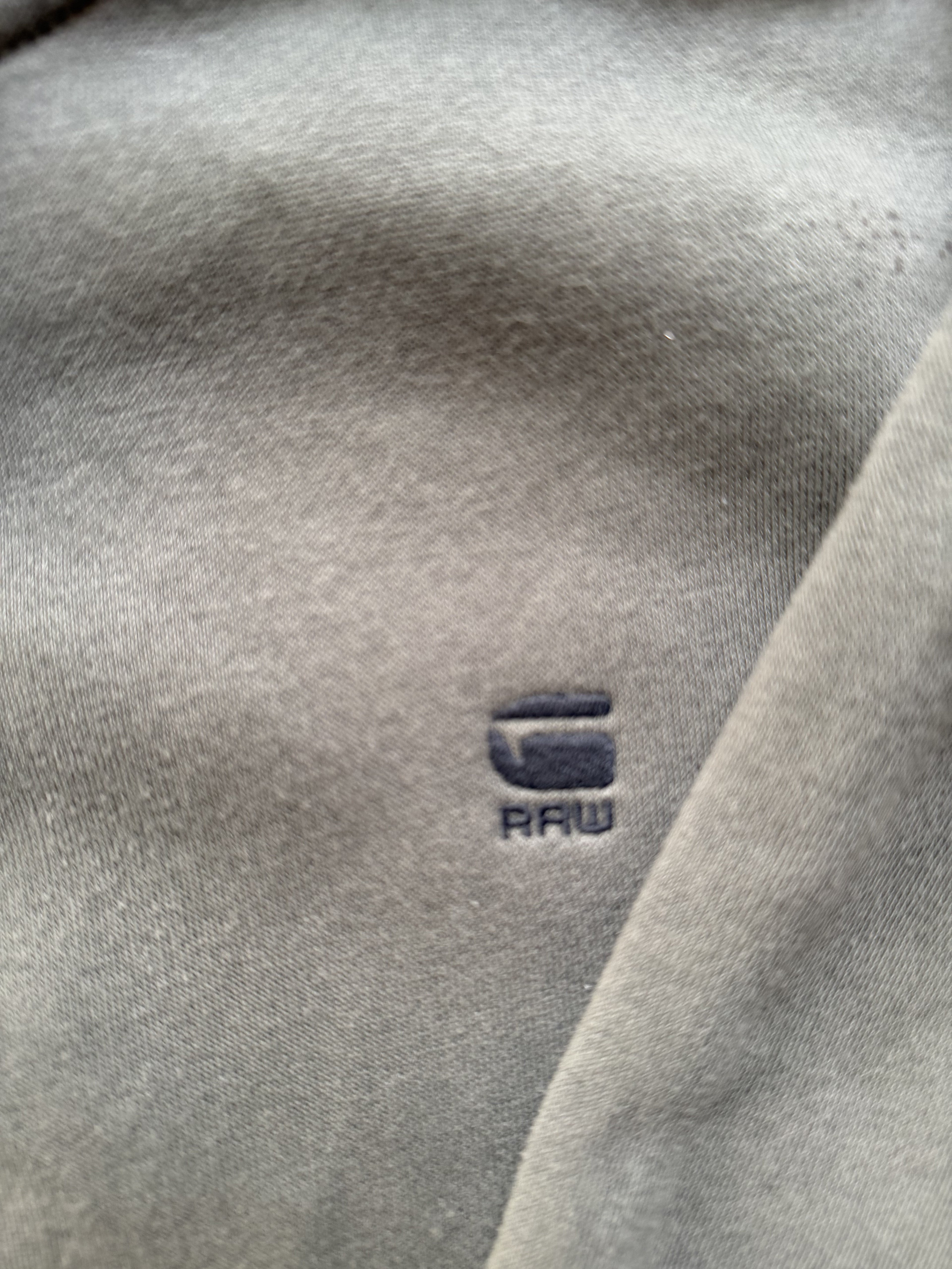 Felpa Con Cappuccio Raw G-Star Taglia XL Grigia