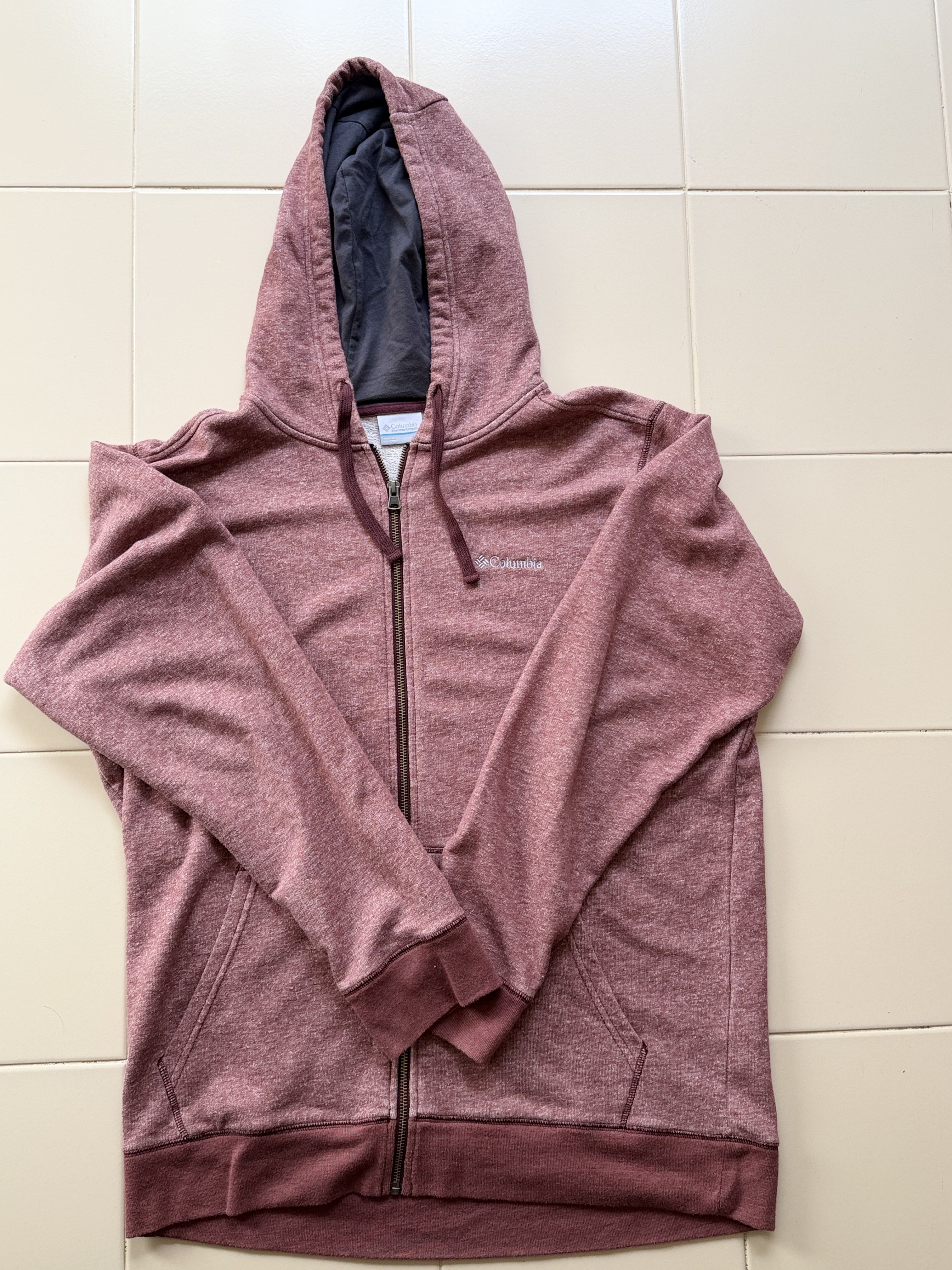 Felpa Con Zip e Cappuccio Columbia Taglia L