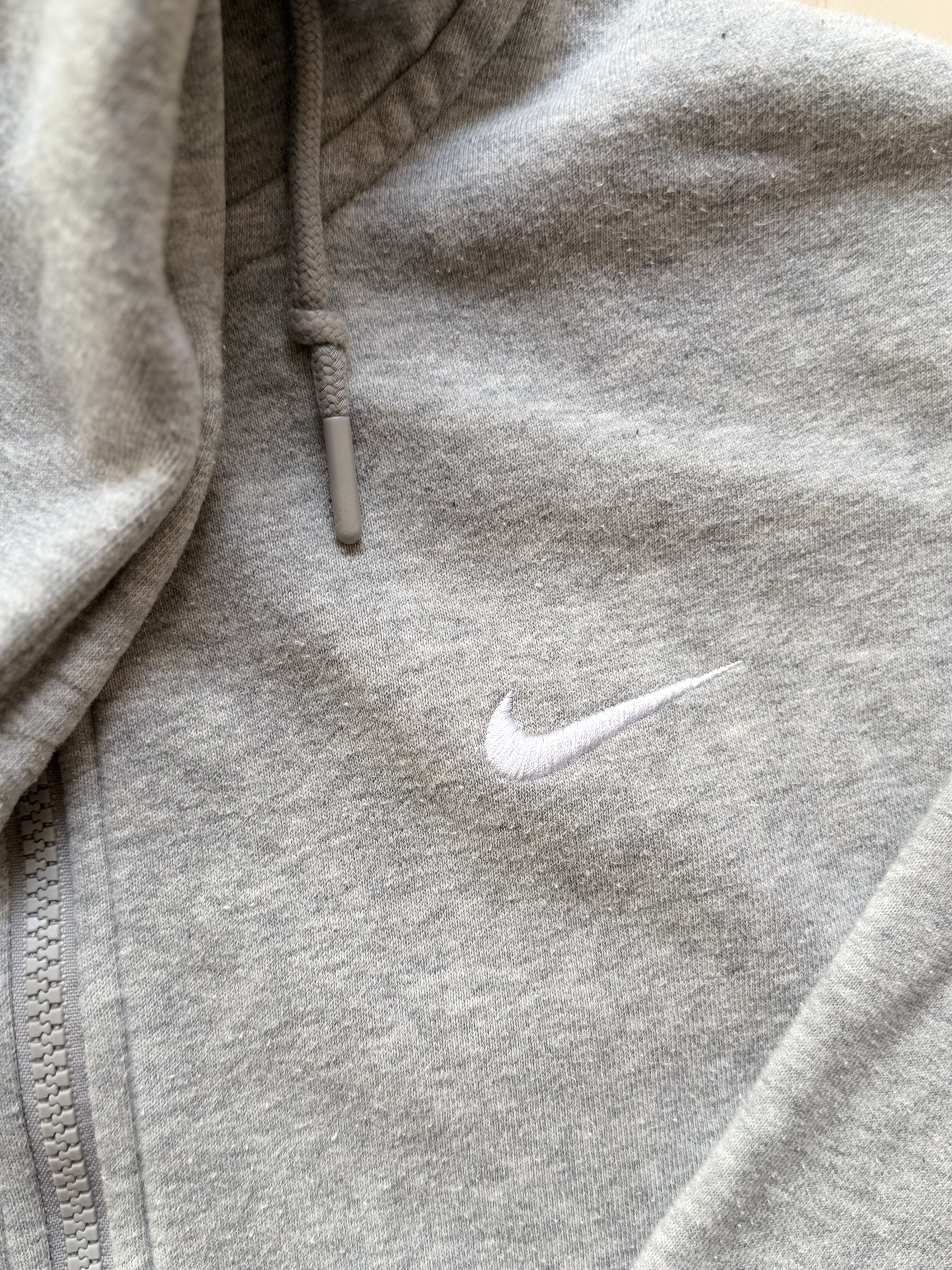 Felpa Nike Zip Con Cappuccio Taglia M Grigia