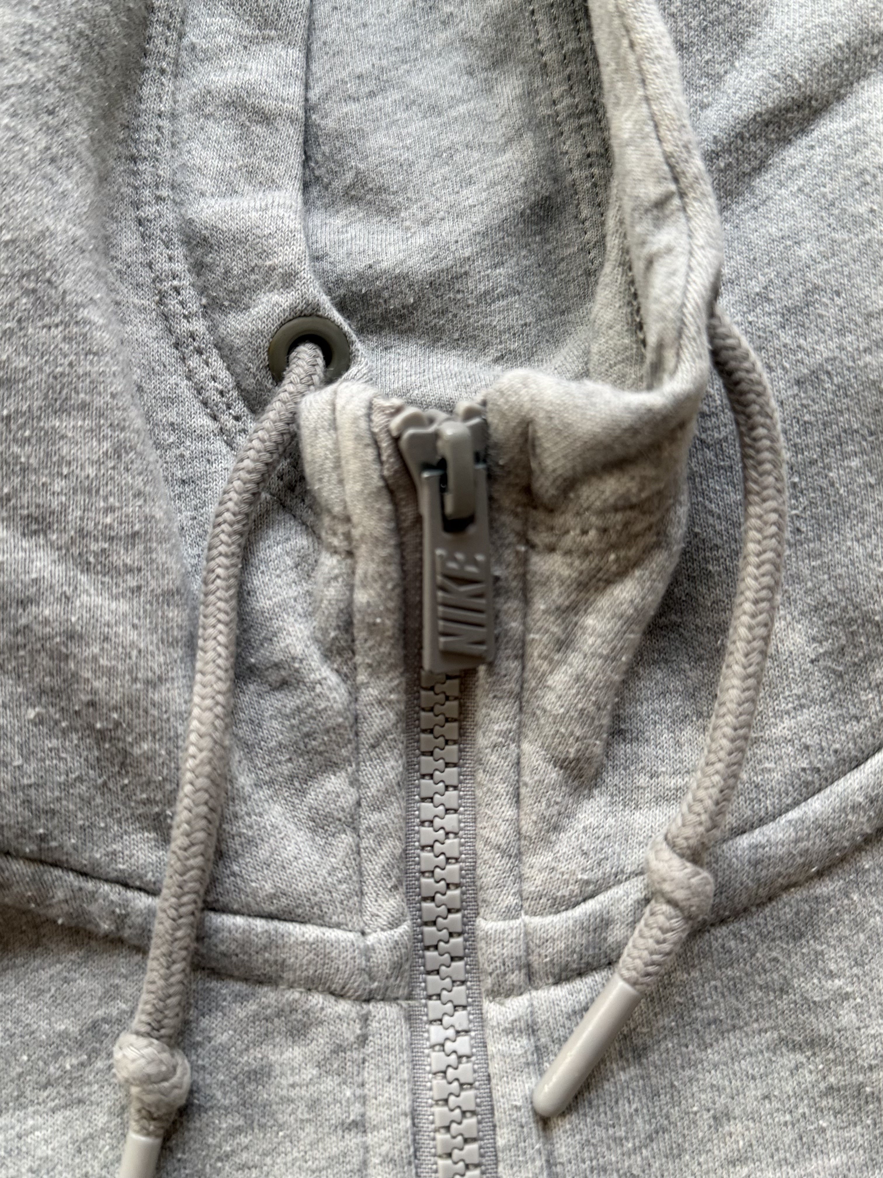 Felpa Nike Zip Con Cappuccio Taglia M Grigia