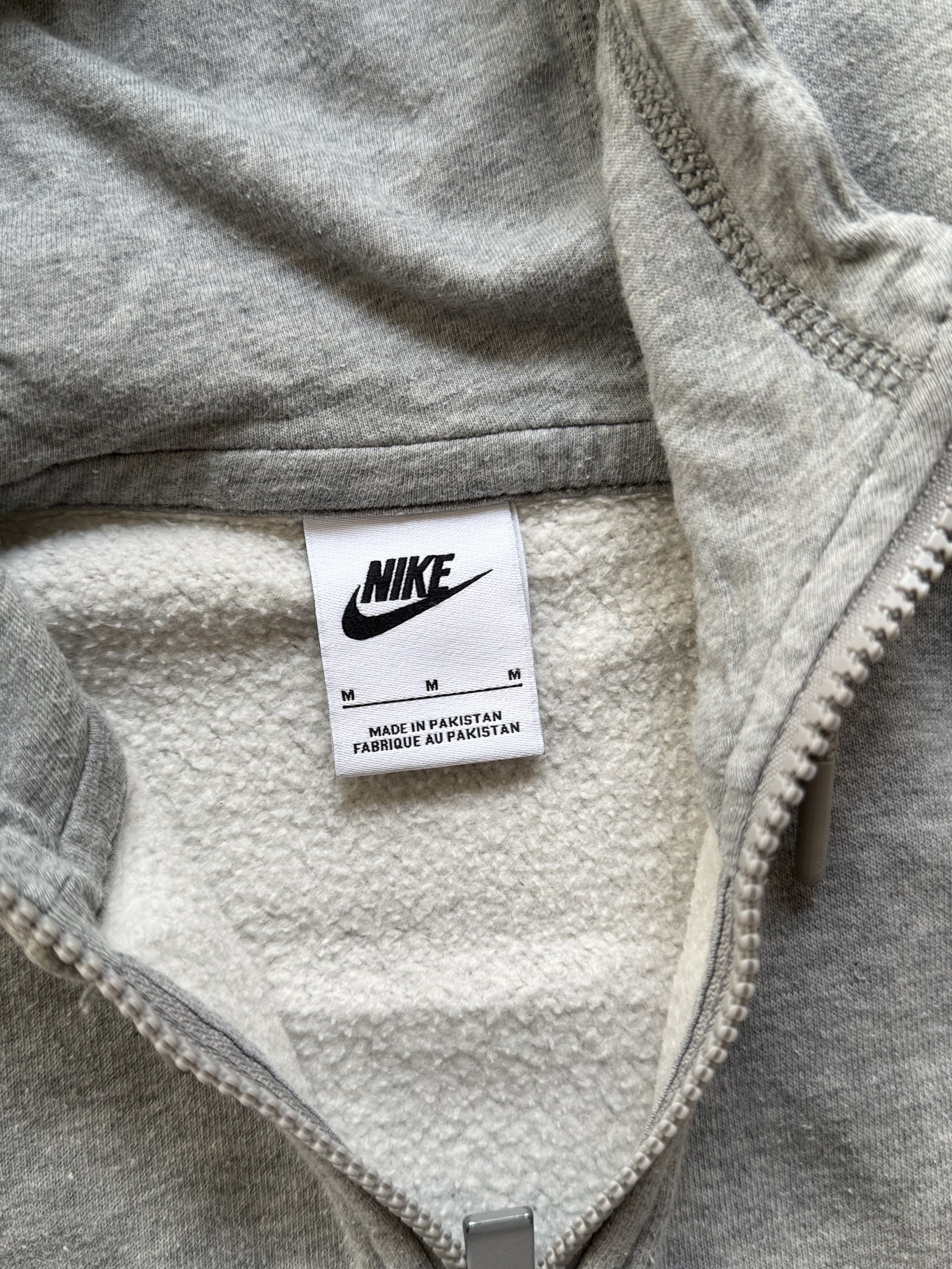Felpa Nike Zip Con Cappuccio Taglia M Grigia