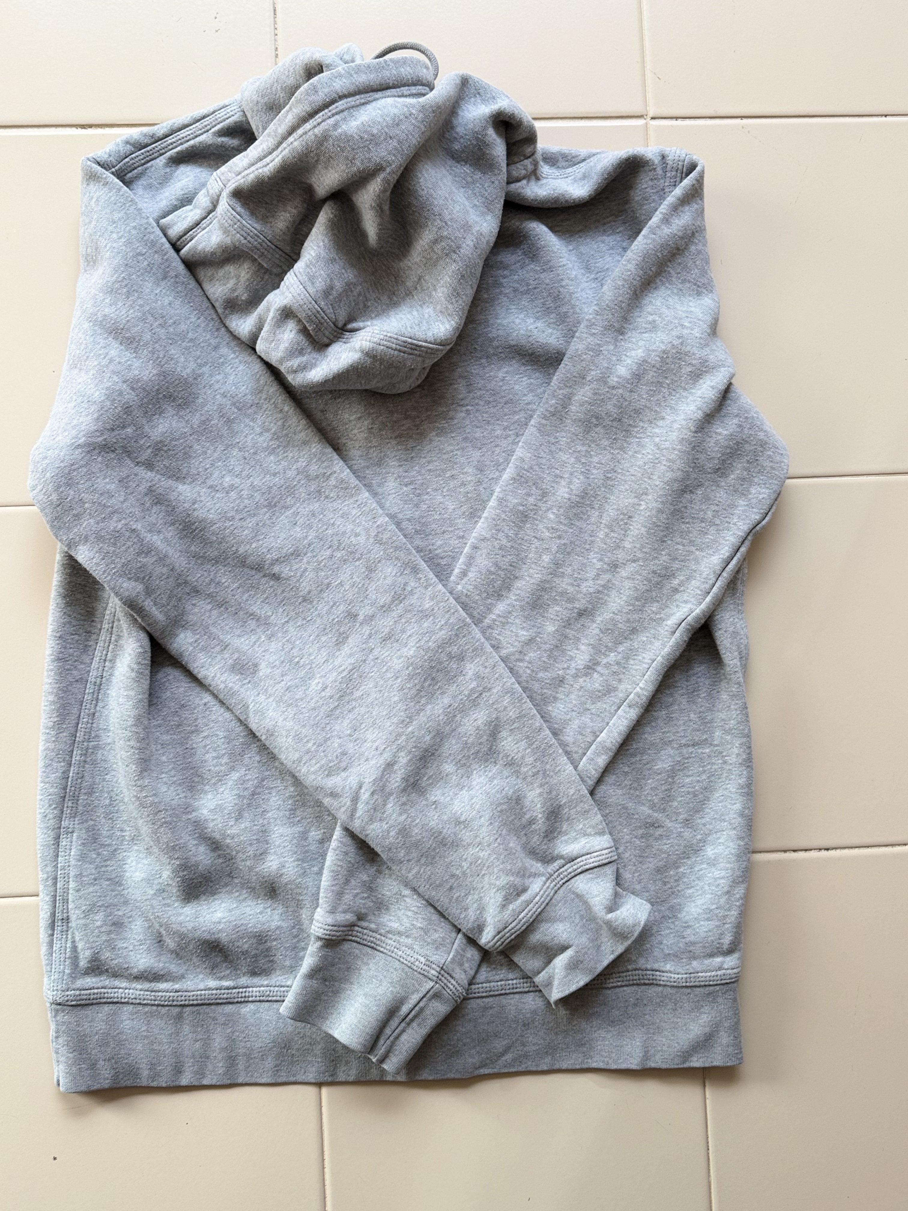 Felpa Nike Zip Con Cappuccio Taglia M Grigia