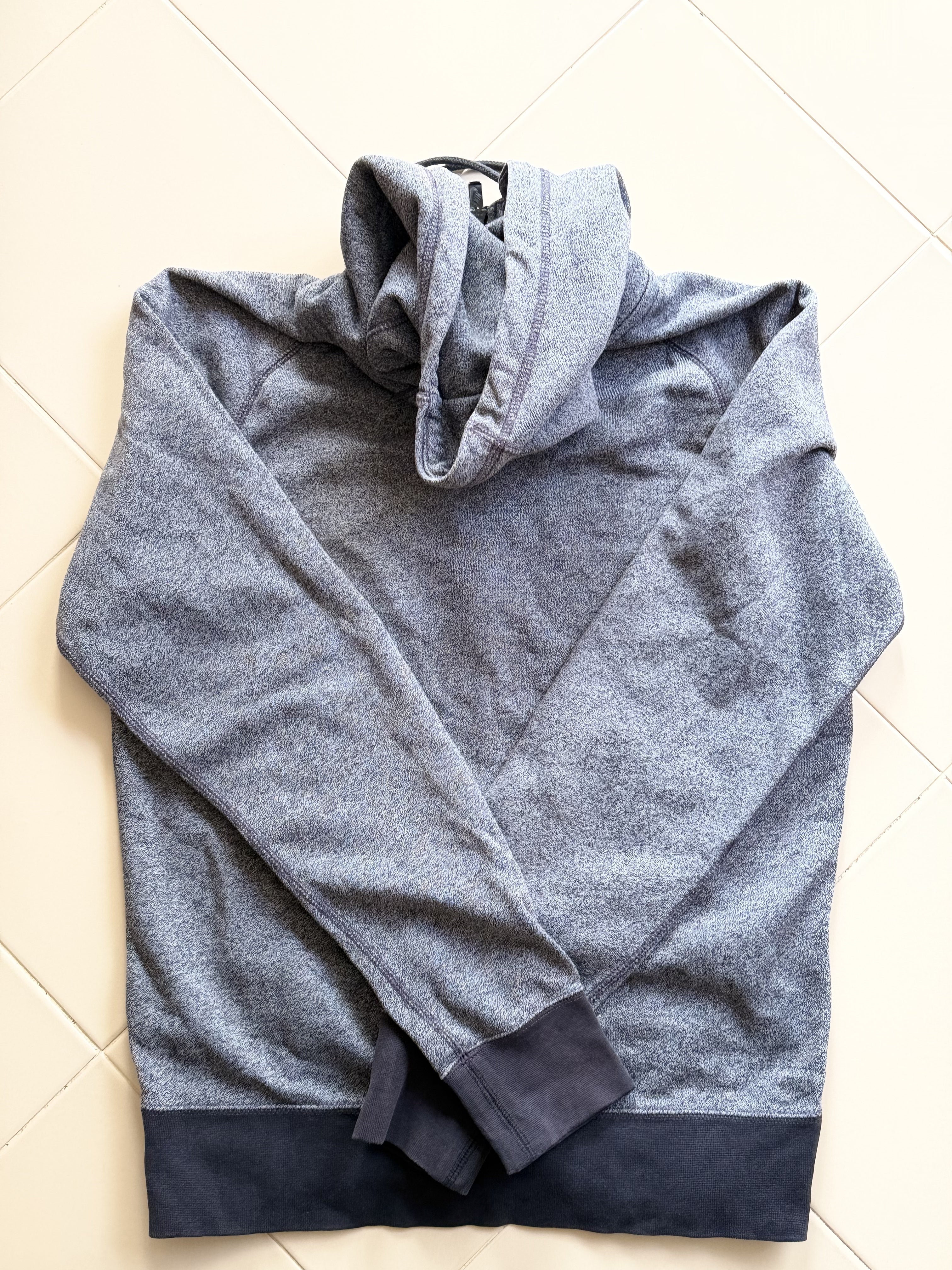 Felpa Nike Zip e Cappuccio Taglia S Over Grigia