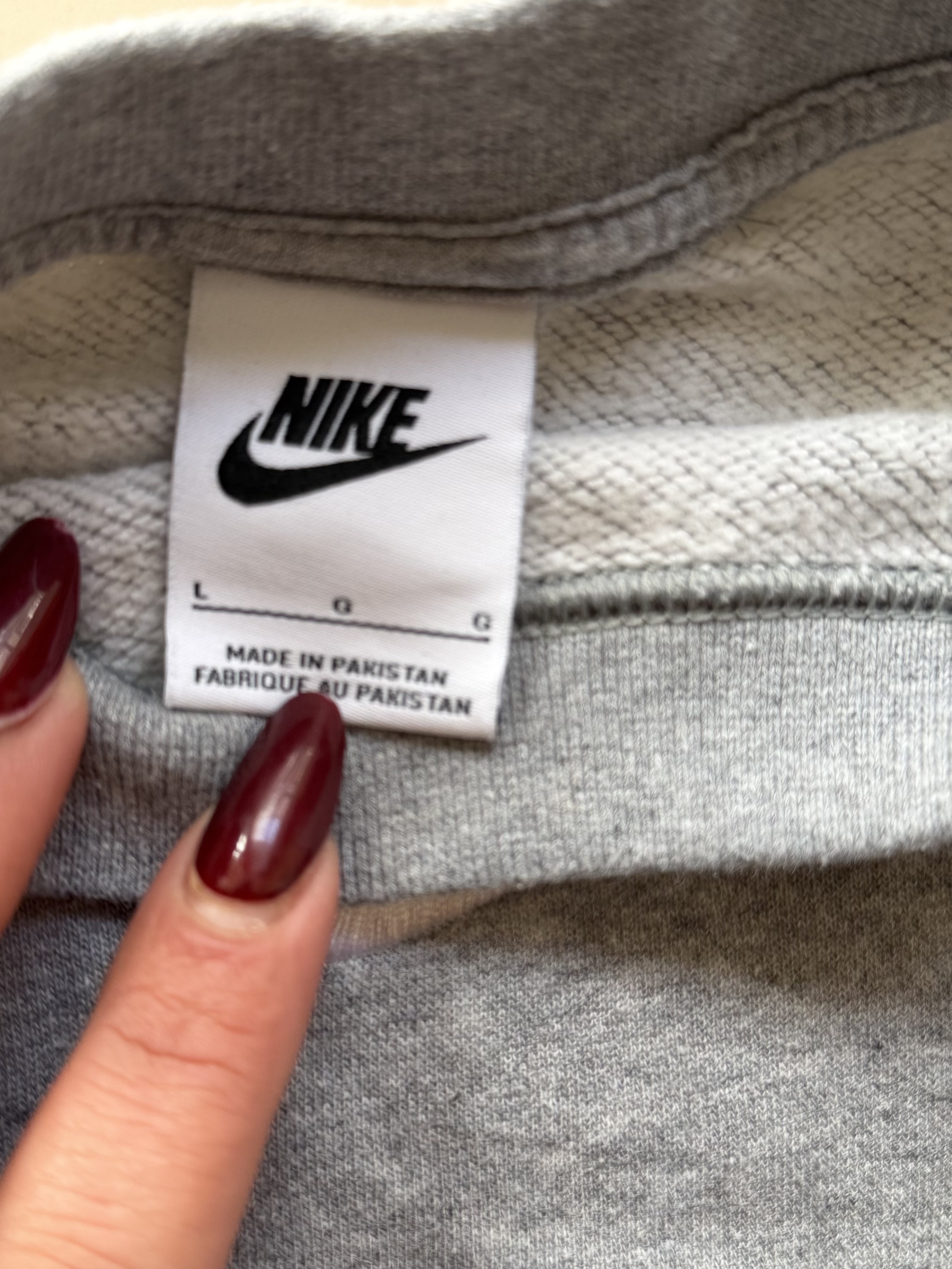 Felpa Nike Over Taglia L Grigia