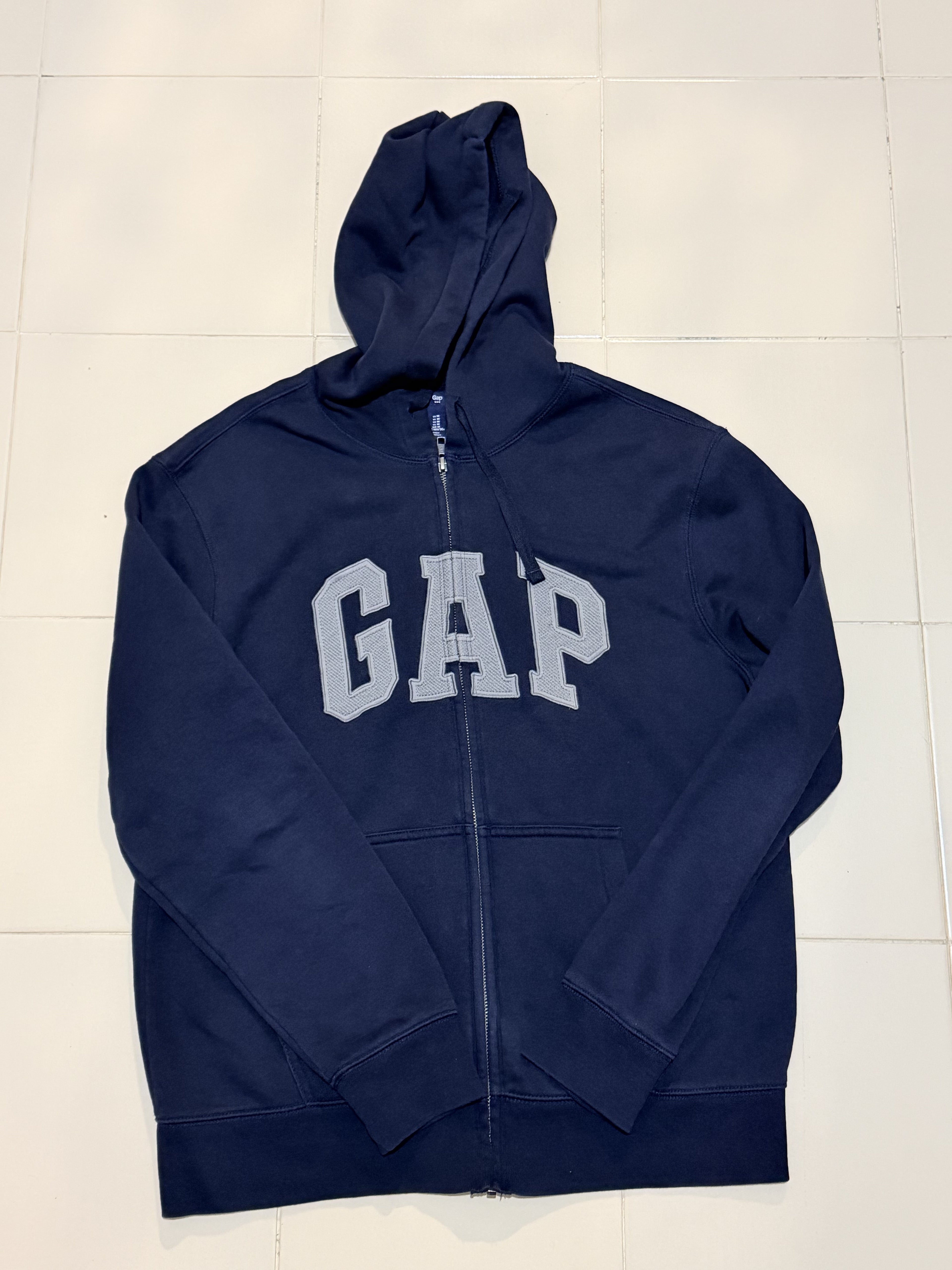 Felpa Gap Zip e Cappuccio Taglia M Blu