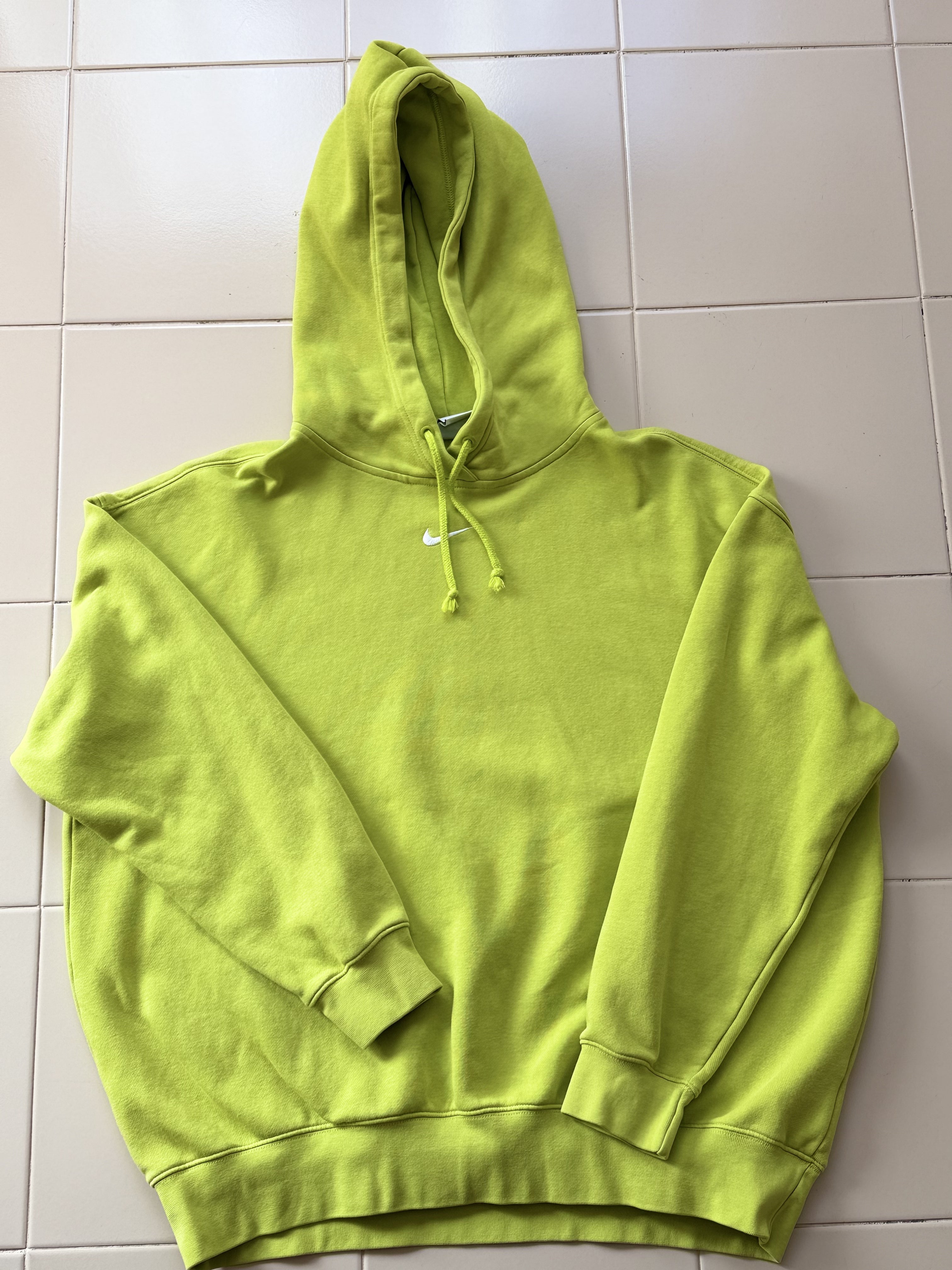 Felpa Con Cappuccio Nike Taglia M Over Lime