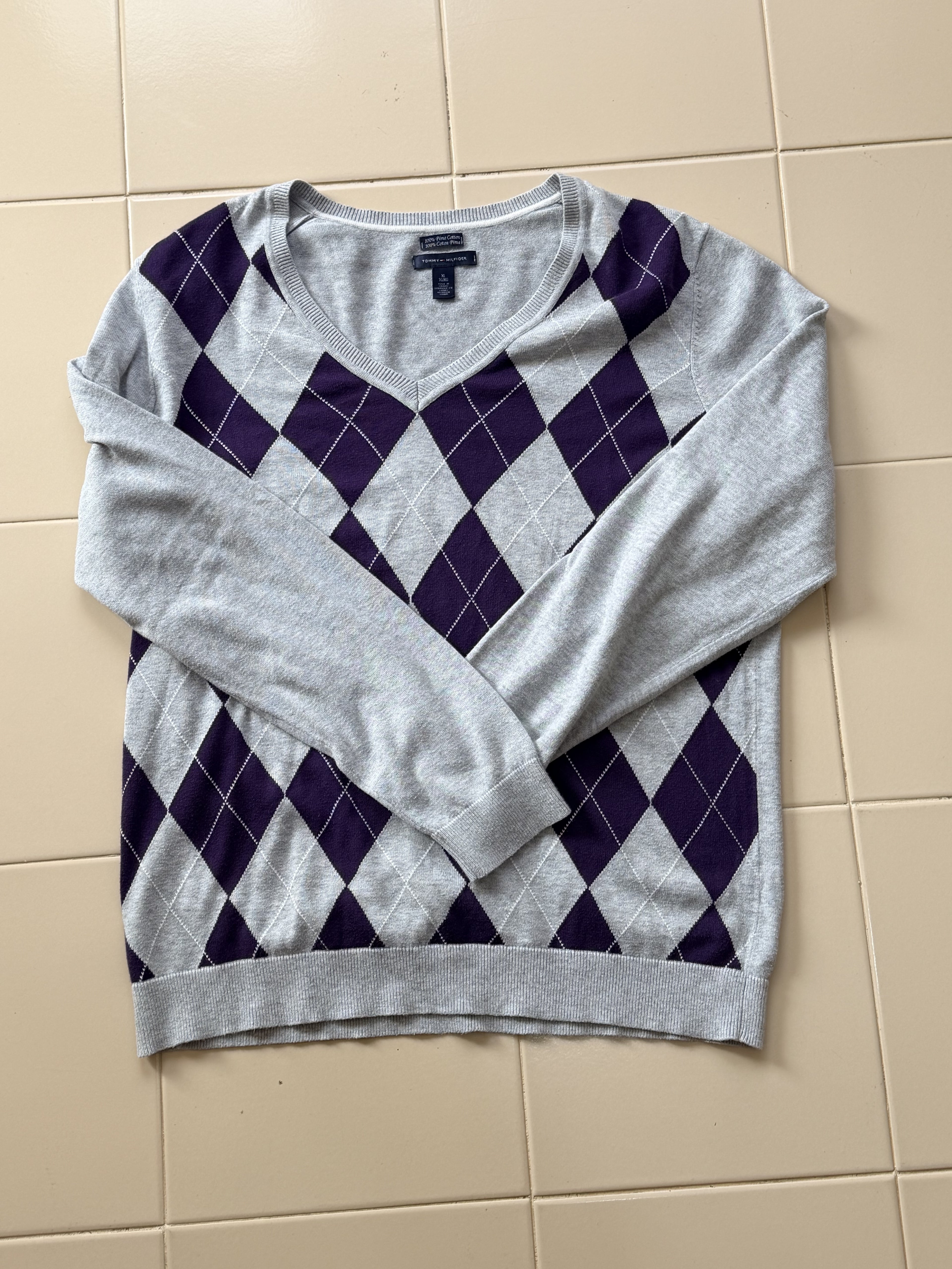 Maglione Tommy Hilfiger Taglia XL Grigia
