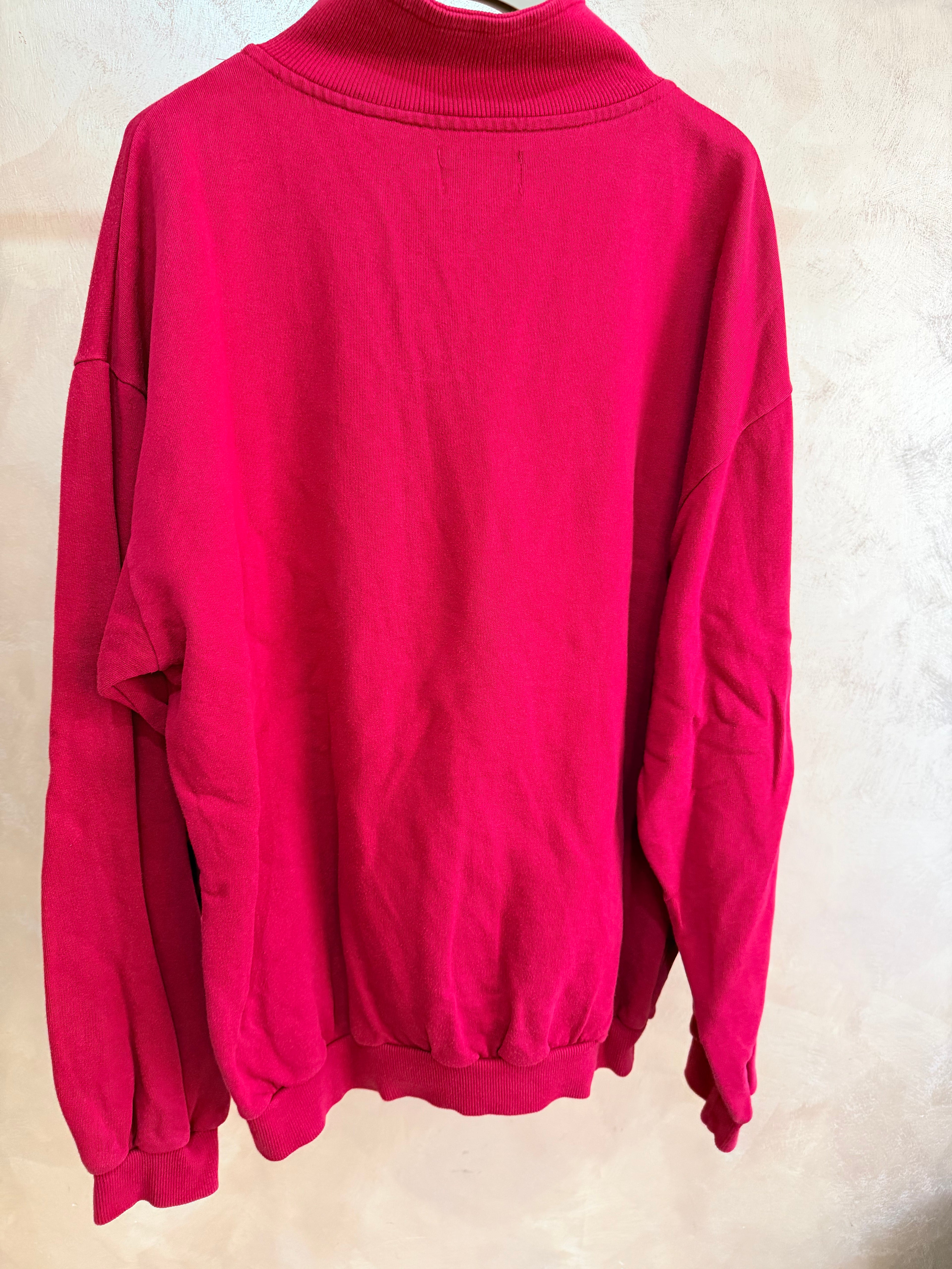 Maglione Mustang Rosso Half-Zip XXL
