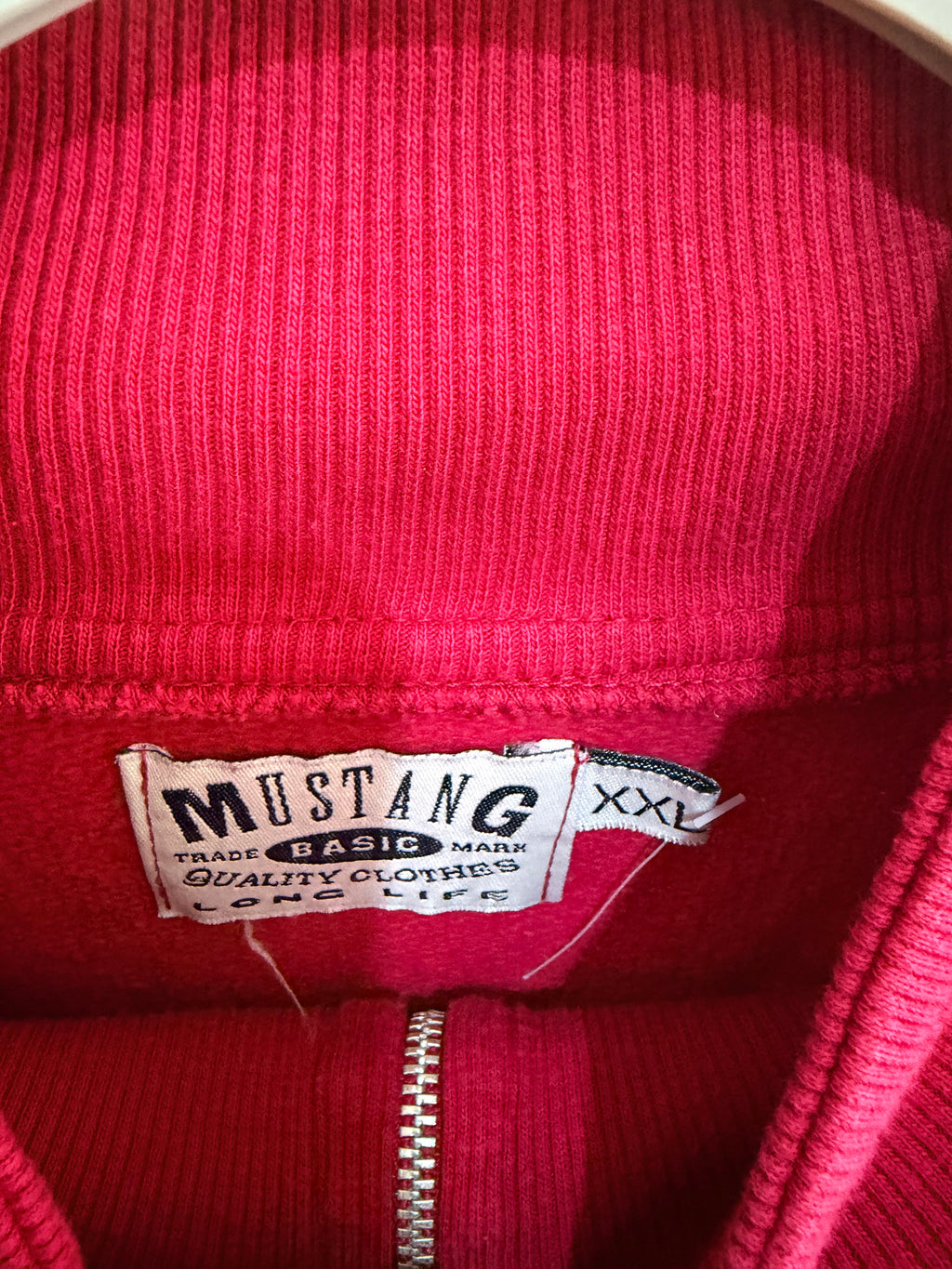 Maglione Mustang Rosso Half-Zip XXL