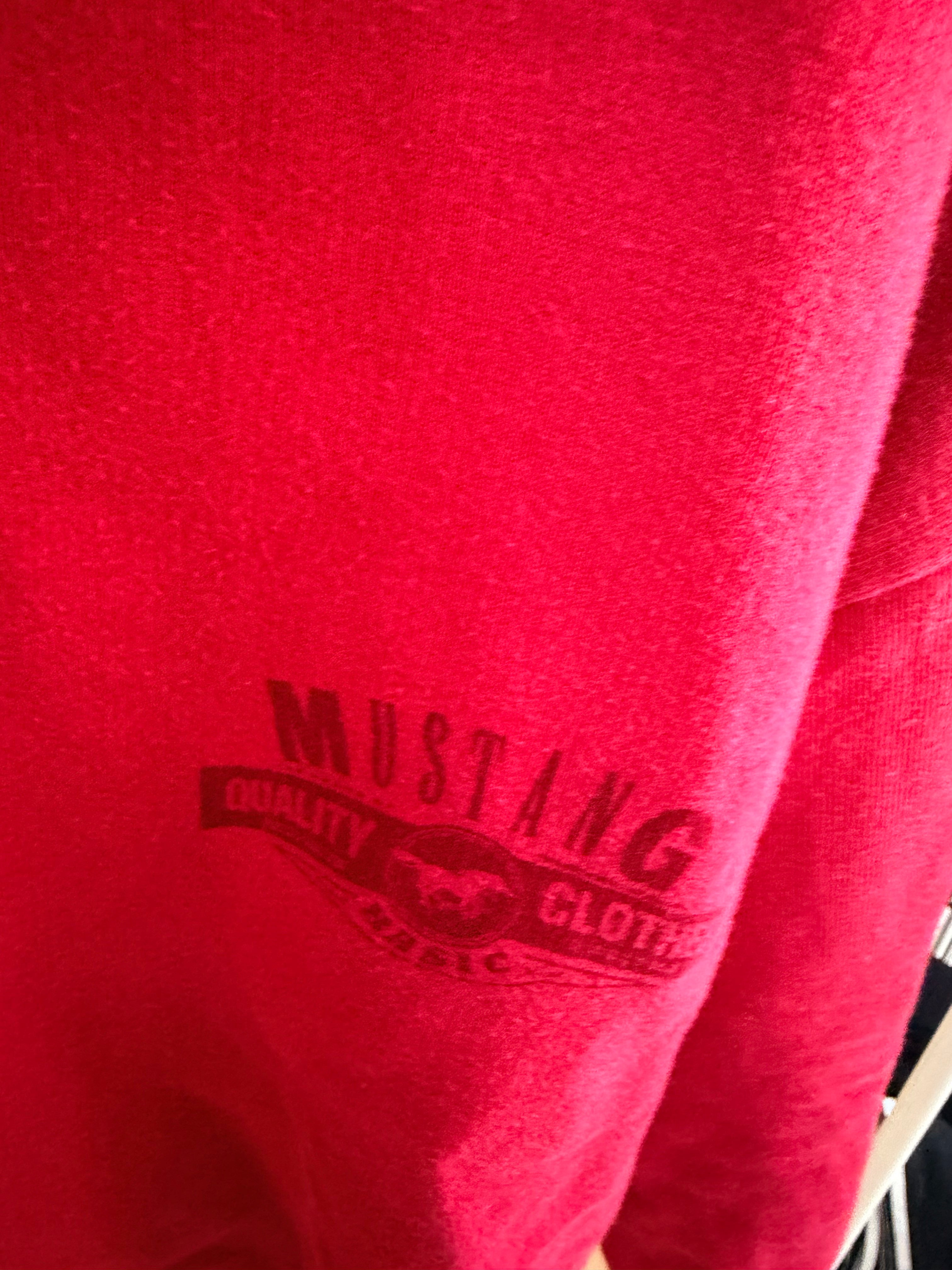 Maglione Mustang Rosso Half-Zip XXL
