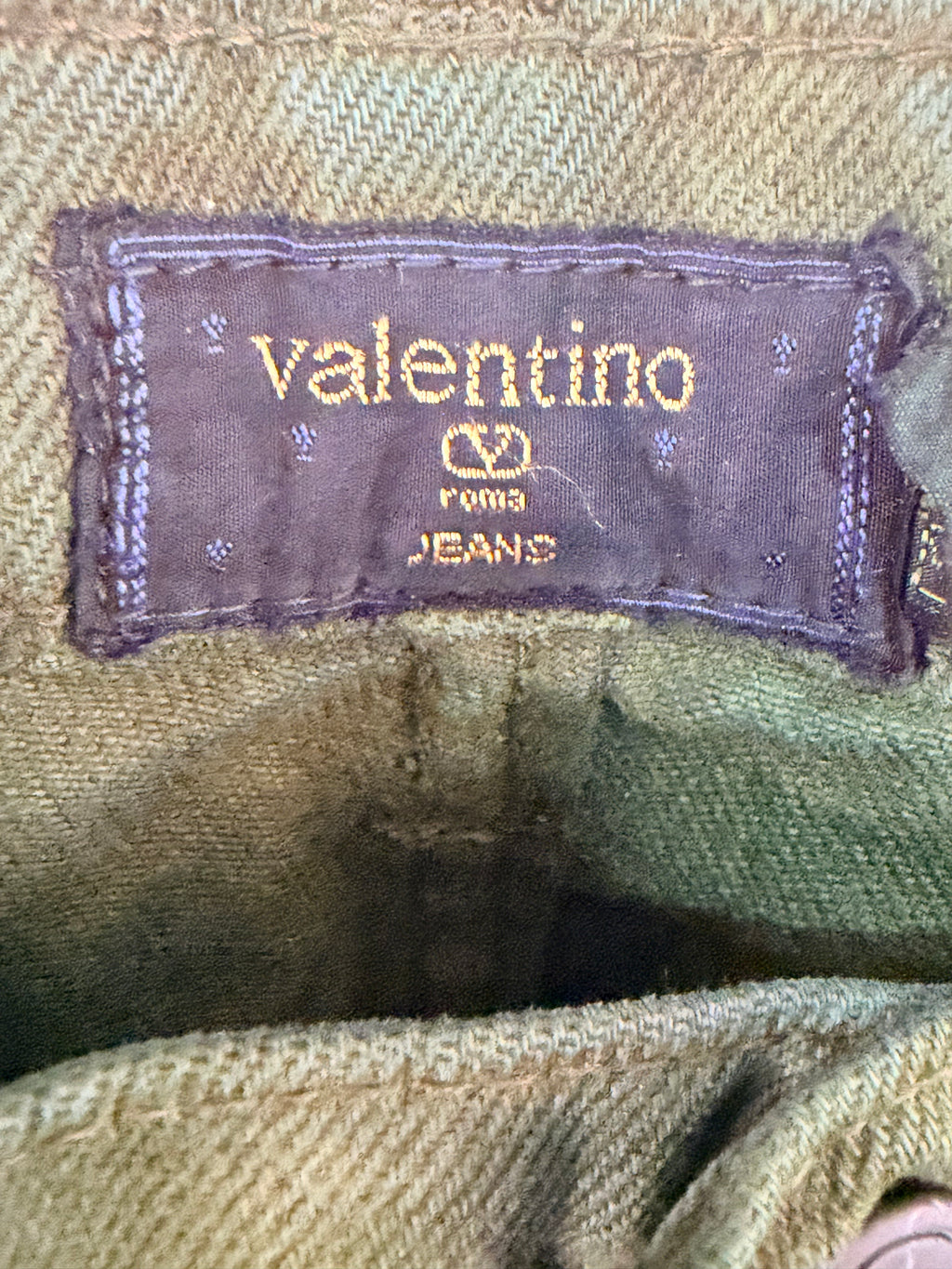 Jeans Valentino Verde Taglia US 29