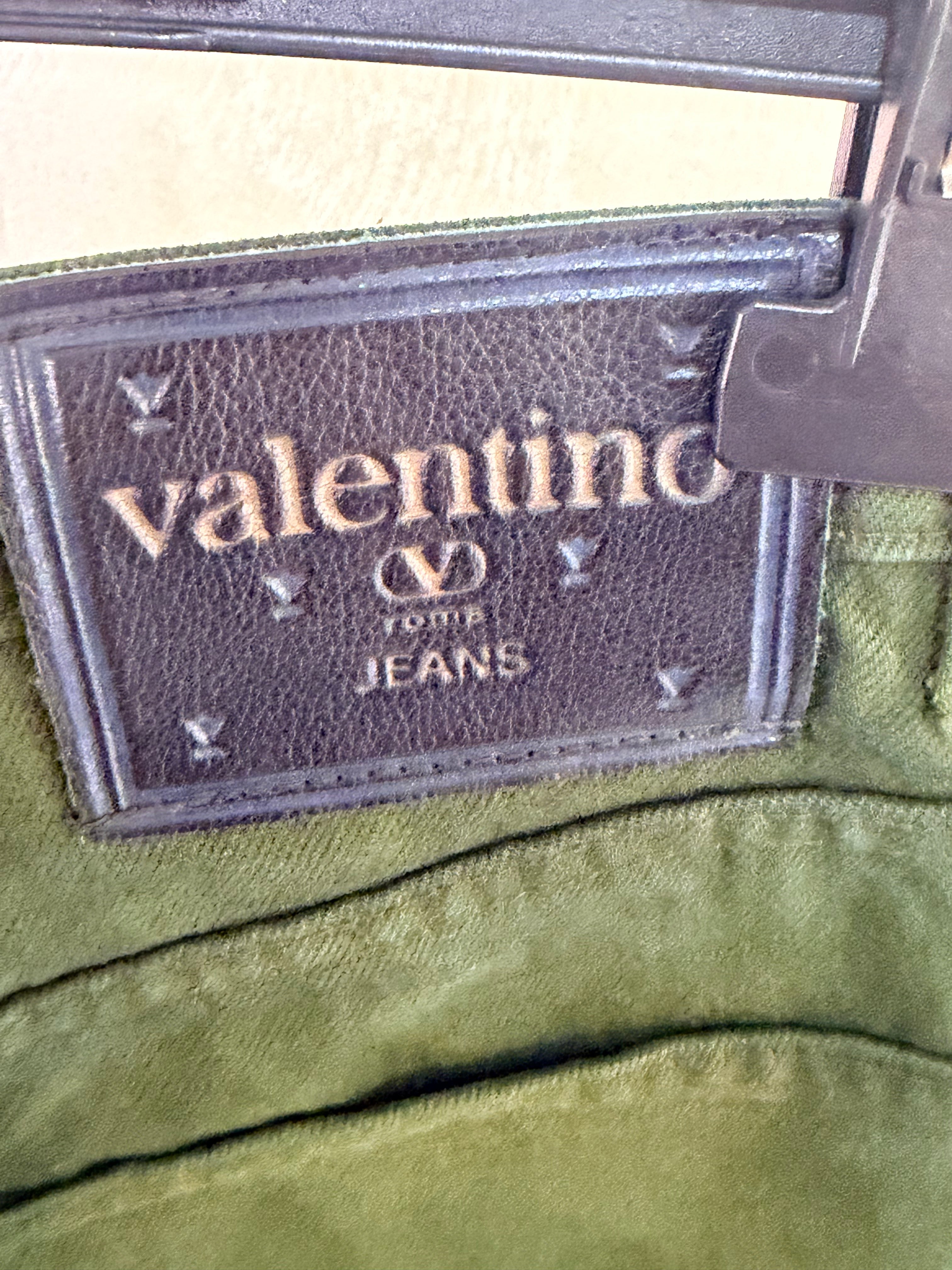 Jeans Valentino Verde Taglia US 29