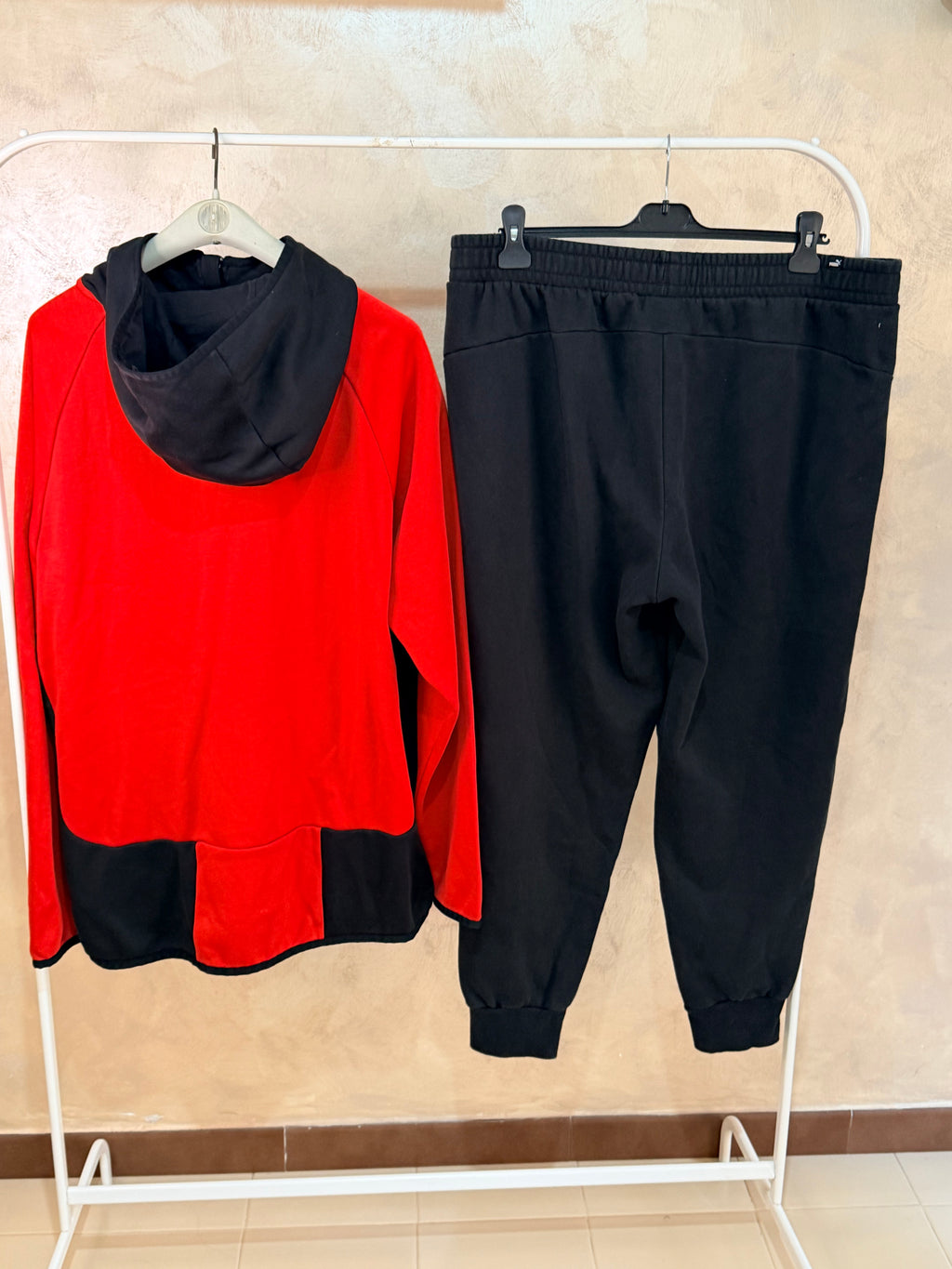 Tuta completa Puma nero/rosso XXL