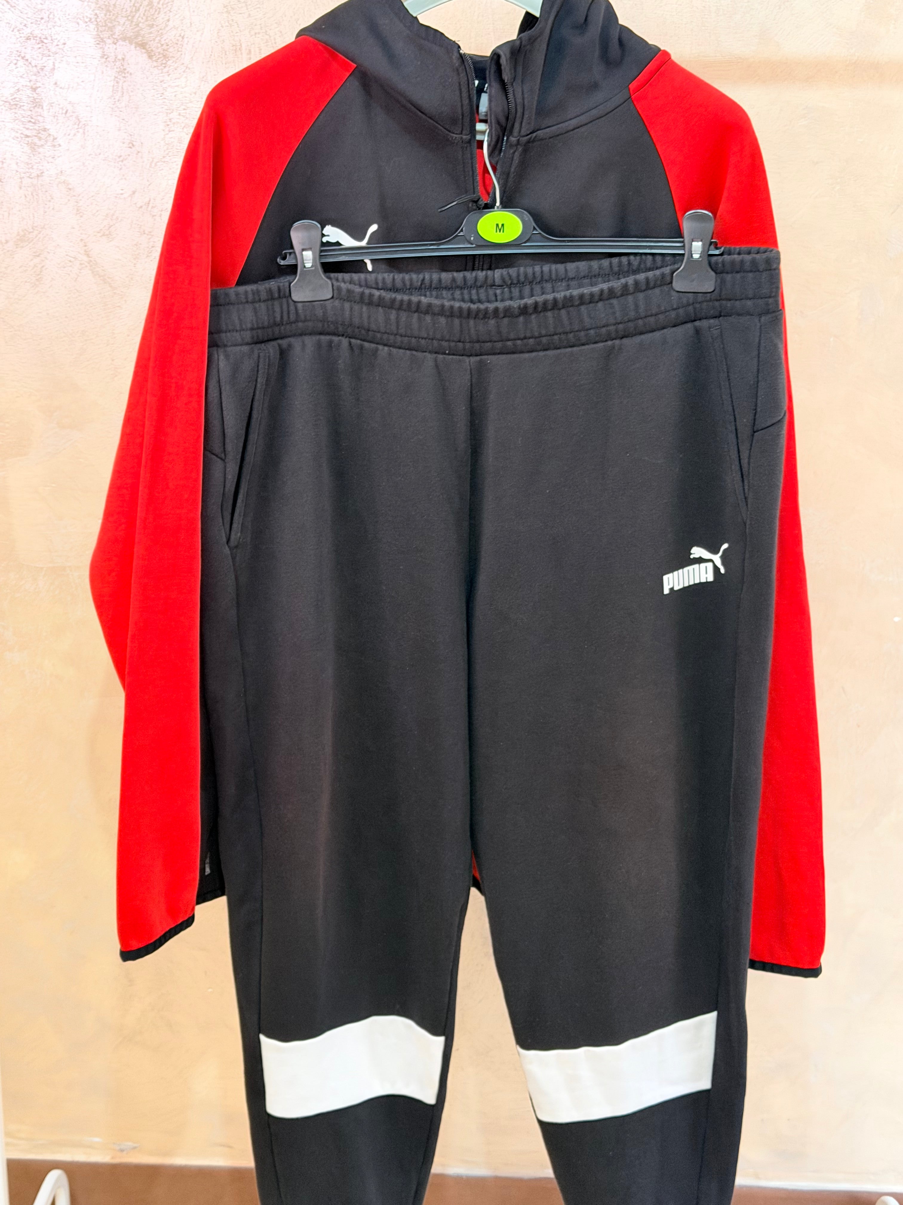 Tuta completa Puma nero/rosso XXL