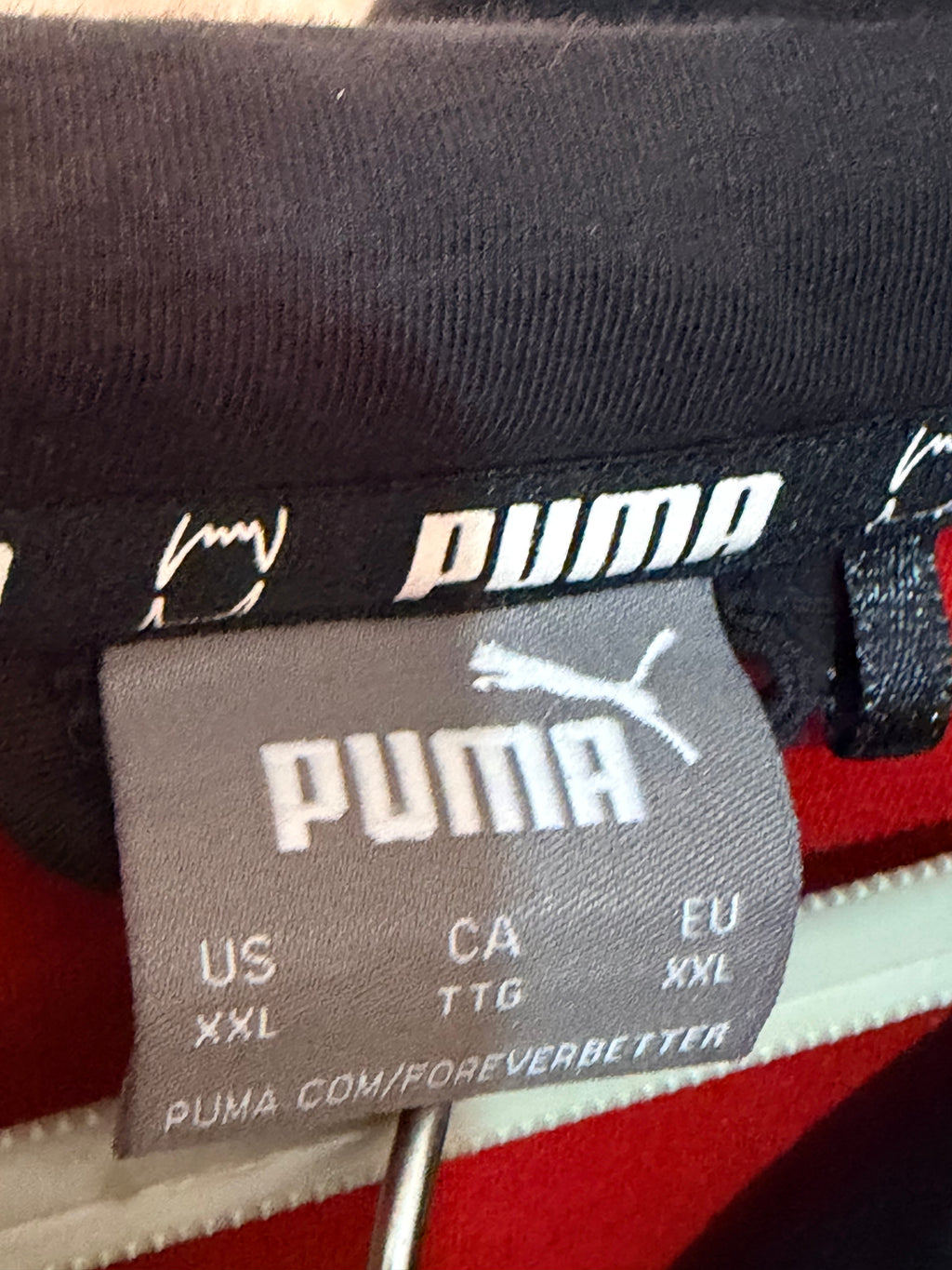 Tuta completa Puma nero/rosso XXL